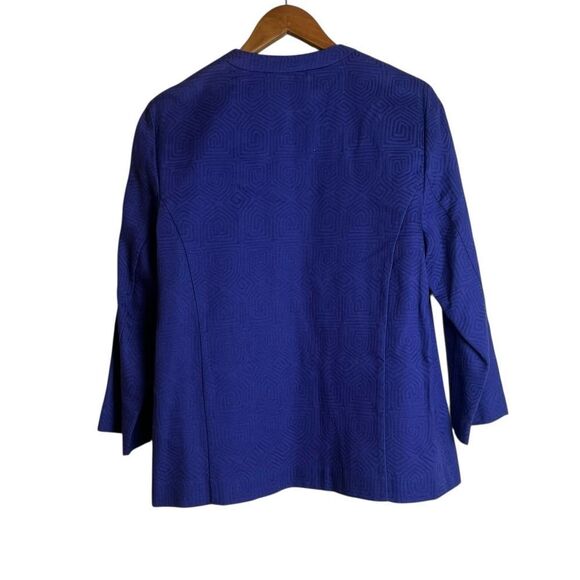 Alfred Dunner purple embellished blazer. Size 10 - Picture 7 of 8